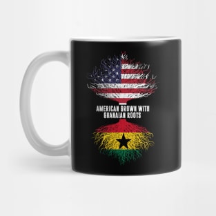 American Grown with Ghanaian Roots USA Flag Mug